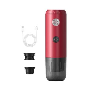 Imagem de DimyFew Máquina de café expresso, máquina de café portátil, cafeteira de viagem para escritório, Vermelho