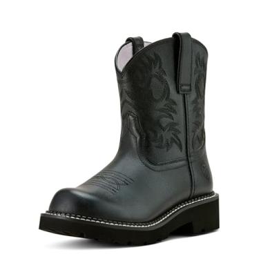 Imagem de ARIAT Botas femininas Fatbaby bordadas, bico redondo, sem cadarço, salto baixo, cano baixo, 2,5 a 5 cm - Branca, Madison Avenue, 41