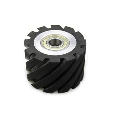 Imagem de 1 peça 75x50mm Roda de contato de borracha Esmerilhadeira de suporte traseiro Roda intermediária, G 6202 instalado 15