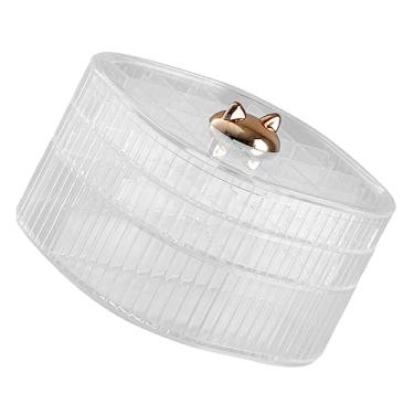 Imagem de Caixa de joias transparente Organizador de compartimento de joias Organizador de joias de mesa Organizador de maquiagem transparente Recipiente de armazenamento de cosméticos Grade Brincos Penteadeira