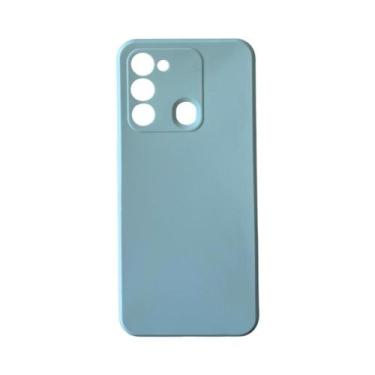 Imagem de Capa Aveludada + Película Gel Privativa Compatível Spark 8C - DB, Azul