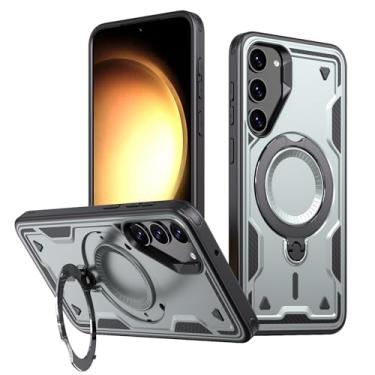 Imagem de SORAKA Capa para Samsung Galaxy S23 Plus com suporte,compatível com MagSafe,Capa Samsung Galaxy S23 Plus com chapa de ferro Capa resistente que absorve choques Proteção contra quedas de nível militar