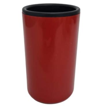 Imagem de Porta Latão Térmico 473ml – Kit 12 Unidades Personalizado com seu Logo/Arte | Porta Latão Cerveja Gelada | Personalização em Adesivo (Vermelho)