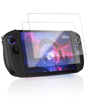 Imagem de YAJOJO Pacote com 2 protetores de tela para Lenovo Legion Go 2,9H dureza vidro temperado para console de jogos portátil Lenovo Legion Go 2, sem bolhas, antiarranhões, clareza HD