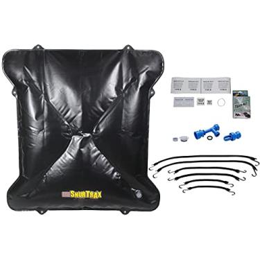 Imagem de Reator de água, 152 x 142 x 7,6 cm, até 154 kg, kit de bomba de sifão/correias/reparo de vinil, preto, cama de caminhão tamanho grande, kit