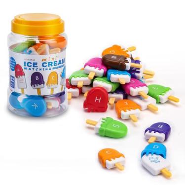 Imagem de Ice Cream Toys FQKIOMY Alphabet Learning para crianças de 1 a 2 anos
