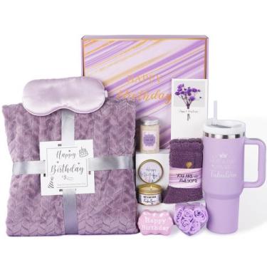 Imagem de Cesta de presentes Ithmahco Birthday para mulheres com conjuntos de ba
