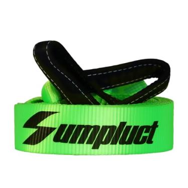 Imagem de Correia de reboque de recuperação 5 cm x 6 m resistente 9 kg força de ruptura, uso para corda de reboque de emergência, protetor de árvore, extensão de guincho, laços triplos reforçados, mangas