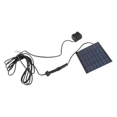 Imagem de Domary Kit de Bomba de Tinta Com Energia Solar, Bomba de água Sem Escova, Fácil de Instalar e Usar, Painel Solar de Vidro Temperado, 4 Tipos de Cabeças de Aspersores, para Jardim,