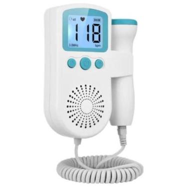 Imagem de Doppler Sonar Fetal Doppler Ouvir Batimentos Grávida Bebê Colorido