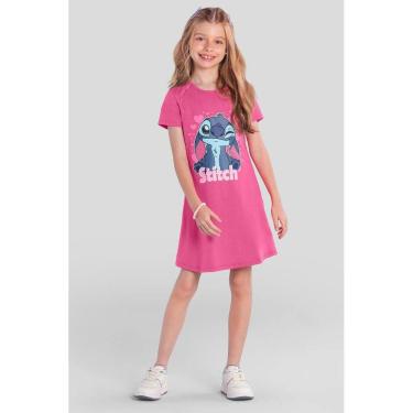Imagem de Vestido infantil menina do Stitch Brandili
