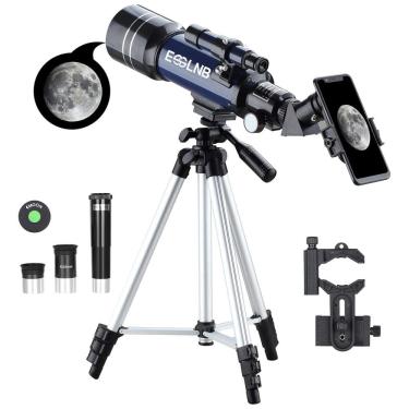 Imagem de Telescópio Astronômico 15x180 com Tripé Ajustável e Adaptador de Celular, ESSLNB 36070, Azul