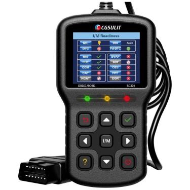 Imagem de Scanner Automotivo com Diagnóstico OBDII e Tela LED, 12V, CGSULIT SC301, Preto