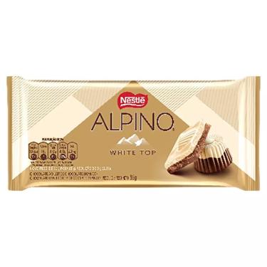 Imagem de Nestlé Barra de Chocolate Alpino ao Leite e Chocolate Branco 85g