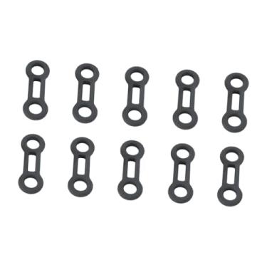 Imagem de Dynwave 10 peças de cordas de amarração, rolha de fixação, cordas de mosquetão de escalada, anéis de travamento, ferramenta de retenção, equipamento de, Cinza