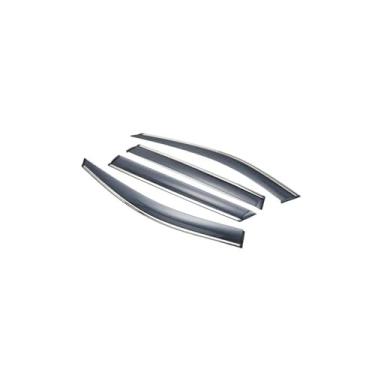 Imagem de GRJQRKHZ Defletor de janela lateral de carro para H&onda Crosstour 2010-2018 Weathershied viseira de porta vento sol proteção chuva janela lateral defletores de vento