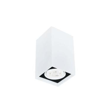 Imagem de Spot de Sobrepor Newline Cube Par 20 E27 Bivolt, Branco e Preto