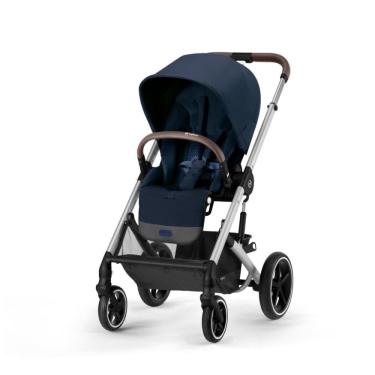 Imagem de Carrinho de Bebê com Assento Reversível, Arnês de Um Puxão e Reclinação Múltipla, Cybex Balios S Lux, Azul Oceano