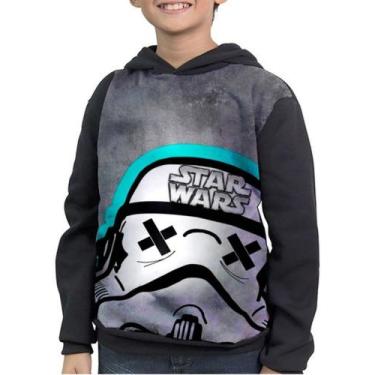 Imagem de Casaco Moletom Infantil Stormtrooper Star Wars - smoke, Preto, 2