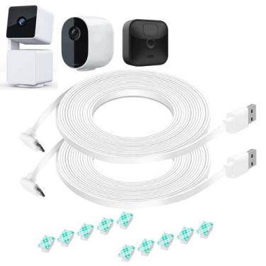 Imagem de Extensão de cabo de alimentação DIANMU 3m para Wyze Cam Pan V3, Arlo