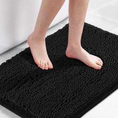 Imagem de Tapete de banho H.VERSAILTEX Extra Thick Chenille 40x60cm preto