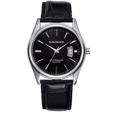 Imagem de Relógio Masculino Preto Metal Presente para namorado com caixa Importa