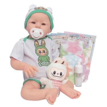 Imagem de Bebê Reborn Boneco Menino Realista Com Kit Acessórios - Cegonha Reborn
