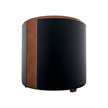 Imagem de Puff Banqueta Redondo Luxo Copenhage Matrix, SINTETICO MARROM VELUDO P