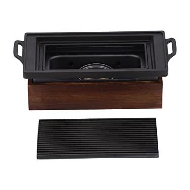 Imagem de Irfora Placa de Churrasco Antiaderente Sem Fumaça Com Base de Dupla Finalidade para Cozinhar Saudável, Placa de Grelha Aquecida Uniformemente, Assadeira Fácil de Limpar para Churrascos