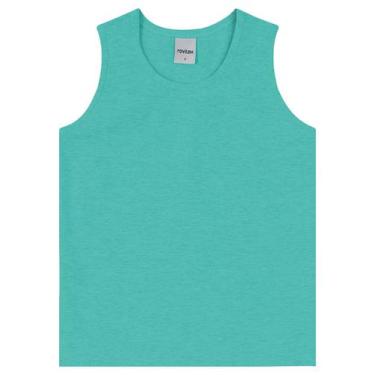 Imagem de Regata Básica Infantil Feminina Rovi Kids Verde - Rovitex Kids Básicos