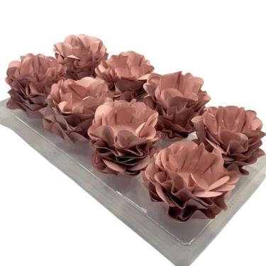 Imagem de Kit com 120 Forminhas para Doces Finos em Formato de Flor – Linha Style Elegante – Ideal para Casamentos, Aniversários e Festas Sofisticadas(Rosa Chanel)