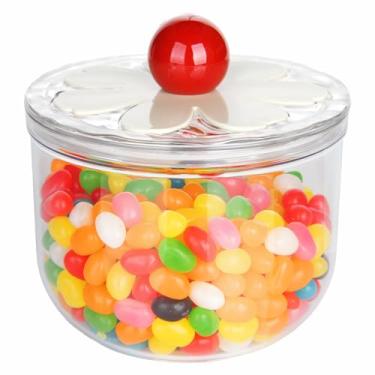 Imagem de Custde Frasco de plástico transparente de 30 floz com tampa – Armazenamento hermético multiuso para doces, biscoitos, café e muito mais – ideal para cozinha, mesa de escritório, banheiro (897 ml)