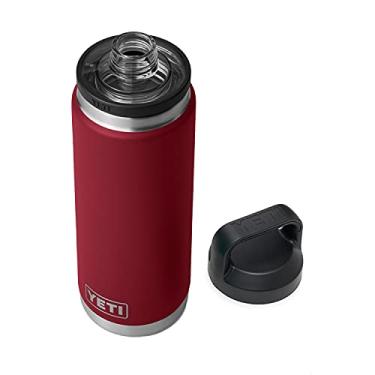 Imagem de Garrafa YETI Rambler de 740 ml, à prova de vazamento, isolamento a vácuo, aço inoxidável com Chug Cap, vermelho Harvest