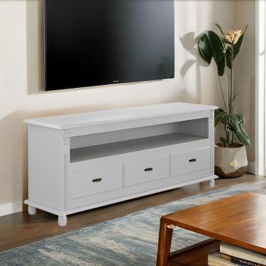 Imagem de Rack Para Tv Até 65 Polegadas Com 3 Gavetas - Nude Laca