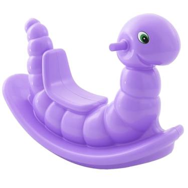 Imagem de BE PLACE KIDS Gangorra Infantil Minhoquinha – Brinquedo Educativo de Plástico Resistente – Para Meninos e Meninas – Cores Sortidas (lilás)