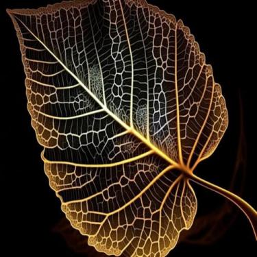 Imagem de Quadro Decorativo Estampa de Folha Verde para Parede Arte Moderna Decoração Casa e Escritório 30x30cm