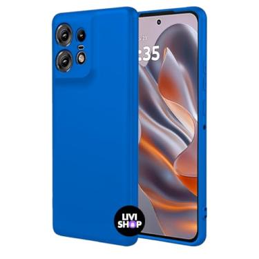 Imagem de Capa Case Capinha Compatível Motorola G75 Silicone Com Bordas Elevadas Aveludada Forro Premium (AZUL CELESTE)