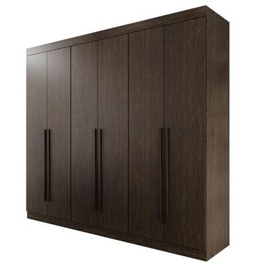 Imagem de Guarda Roupa Casal Uberaba 6 Portas 4 Gavetas 100% Mdf Valverde Moveis Canion