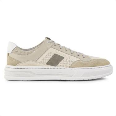 Imagem de Sapatênis Democrata Denim Wide Masculino, 38, Bege, Bege