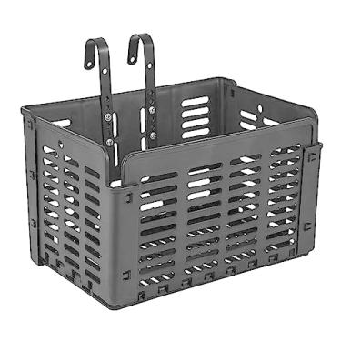 Imagem de Cesta de bicicleta dobrável cesta de ciclismo bolsa de bagagem recipiente de ciclismo caso de transporte de bicicleta acessórios de ciclismo guiador dobrável pannier