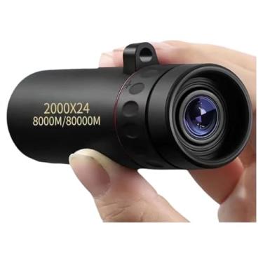 Imagem de Telescópio monocular compacto de alta potência, ampliação de 8x, tubo único portátil para caminhadas, observação de pássaros, observação de estrelas e aventuras ao ar livre