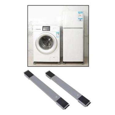 Imagem de Suporte Móvel Rodinhas Geladeira - Ajustável 69cm - Shopbr