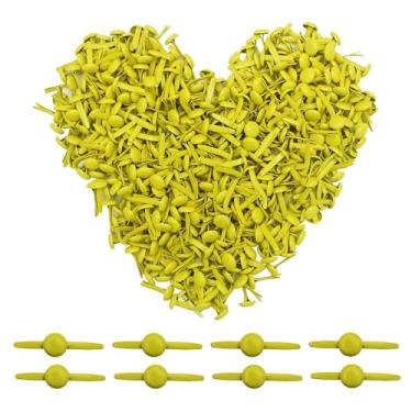 Imagem de Bestartstore 200 peças de metal 8 x 15 mm Brads prendedor de papel para scrapbooking cartão fazendo bricolage arte artesanato brads