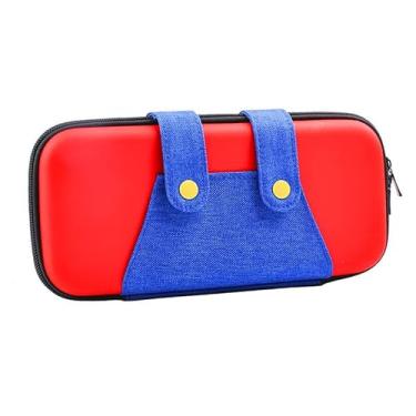 Imagem de Carrying Case for Nintendo Switch 2 (2025), Large Capacity Portable Hard Shell Travel Case for Switch, with 10 Game Card Slots and Pockets for Console & Accessories, Red