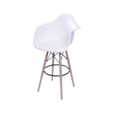 Imagem de Banqueta Eames Dkr Com Braço - Branco