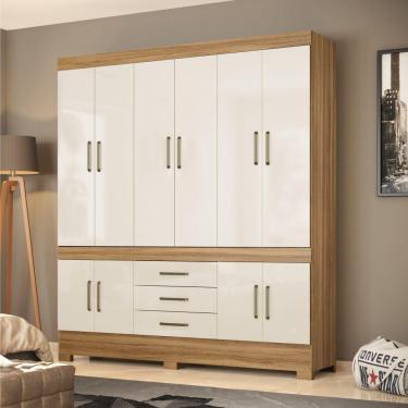 Imagem de Guarda Roupa Casal 10 Portas Emilia Amendola Off-white