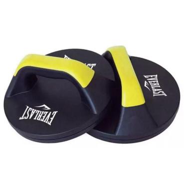 Imagem de Apoio Para Flexão Giratório Everlast Preto-amarelo