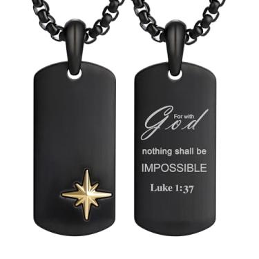 Imagem de Colar com pingente de etiqueta de cachorro para homens e mulheres meteorito/olho de tigre/ônix preto/amazonita/ametista/turquesa/lápis-lazúli/damasco/malaquita/aço inoxidável 316L com corrente de