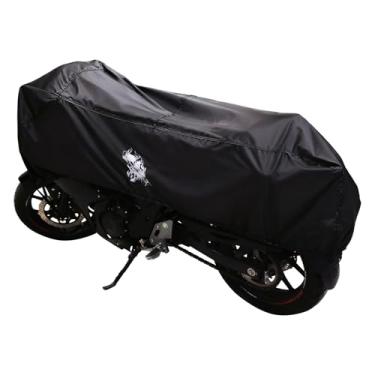 Imagem de Dream Apparel Meia capa para motocicleta, capa de motocicleta à prova d'água para uso externo, proteção contra poeira, chuva, neve, ajuste universal, capa de veículo de motocicleta resistente com
