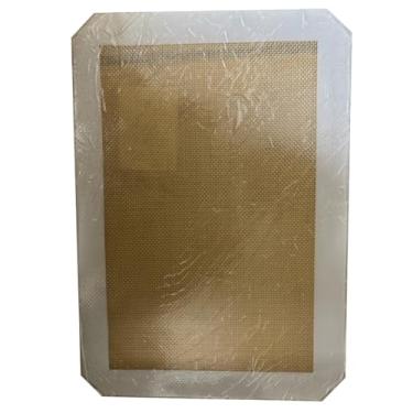 Imagem de Tapete Antiaderente Silicone Fibra De Vidro Culinário Para Bolo De Massa Óleo E Panelas Cozinhar(COR ALEATORIO,42X30CM)